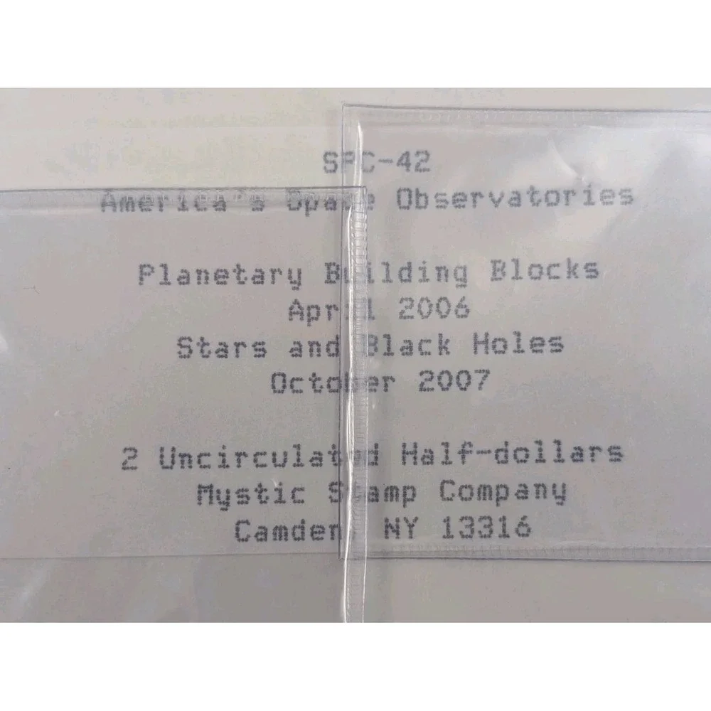 Mystic Stamp Space Coin Collection Kennedy Half Dollars Apollo NASA Lot of 13